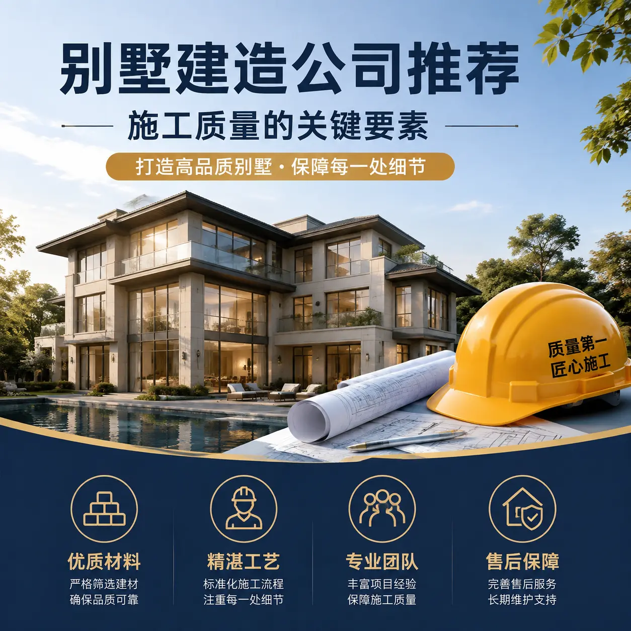 别墅建造公司推荐: 黔东南 施工质量的关键要素