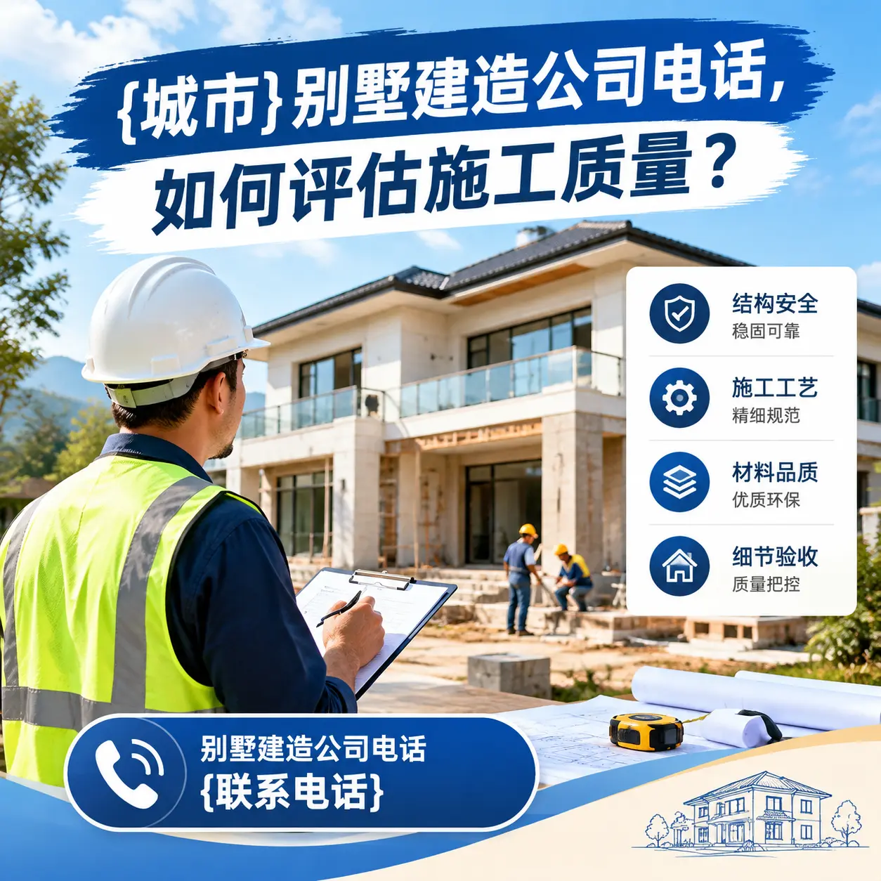 黔东南别墅建造公司电话,如何评估施工质量?