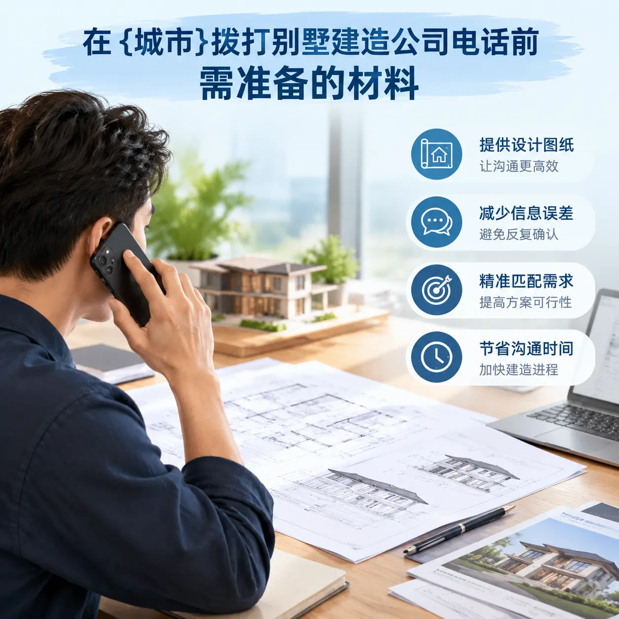 在黔东南拨打别墅建造公司电话前需准备的材料